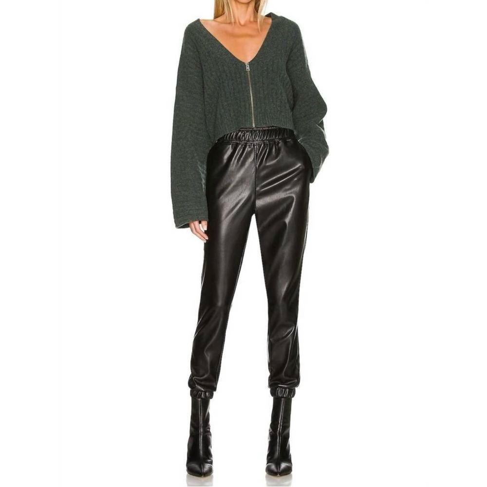 BB Dakota by Steve Madden Run the World Faux Leather Jogger Pants